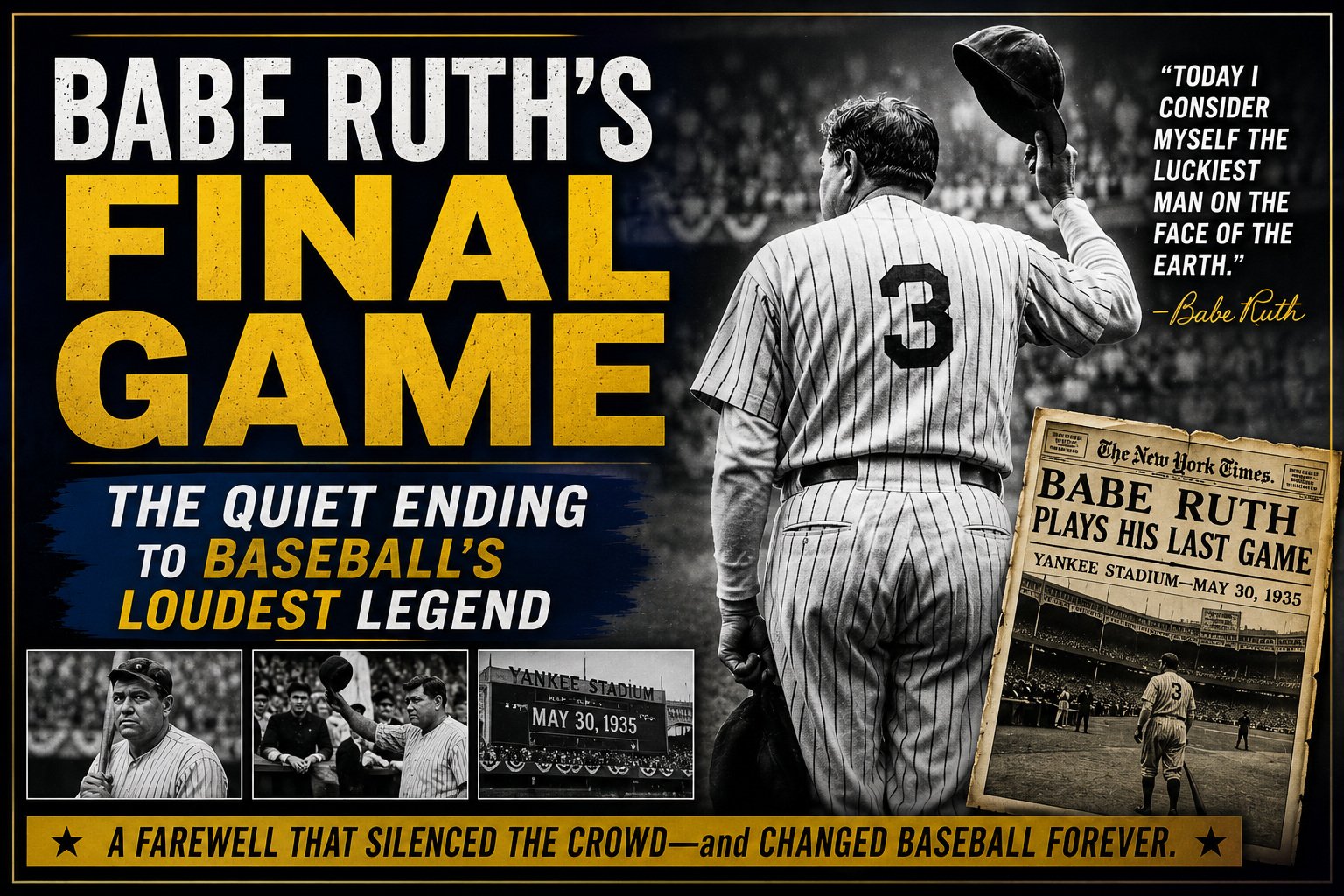 Babe Ruth's final game